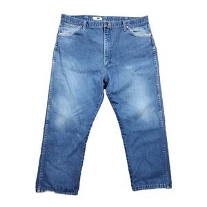 Vintage Wrangler Jeans Mens 40x32 (38x25 ) Blue Cowboy Denim 13MWZ Western